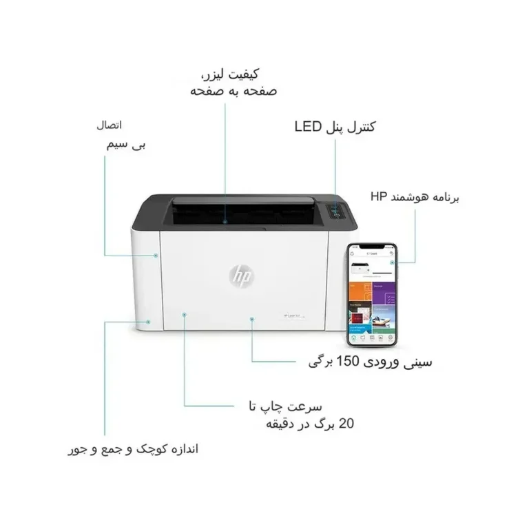 پرینتر لیزری اچ پی مدل Laser ۱۰۷w