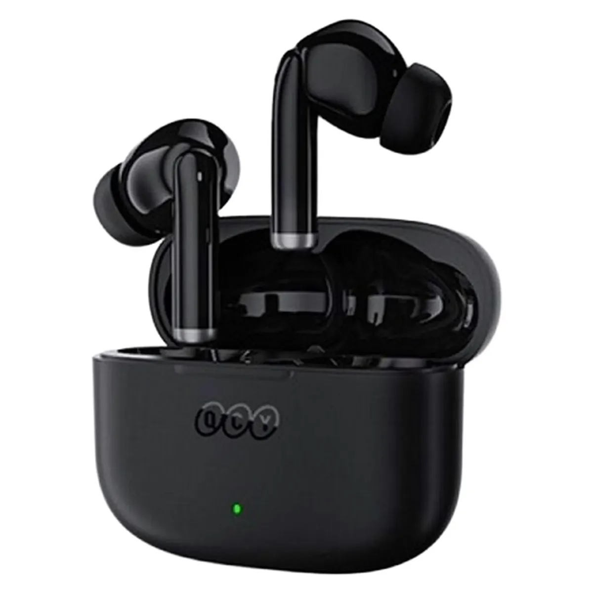 هدفون بلوتوثی کیو سی وای مدل T19 با نویز کنسلینگ میکروفون (ENC)، درگاه شارژ USB Type-C، دارای کنترل لمسی و نشانگر LED، مقاوم در برابر رطوبت و عرق