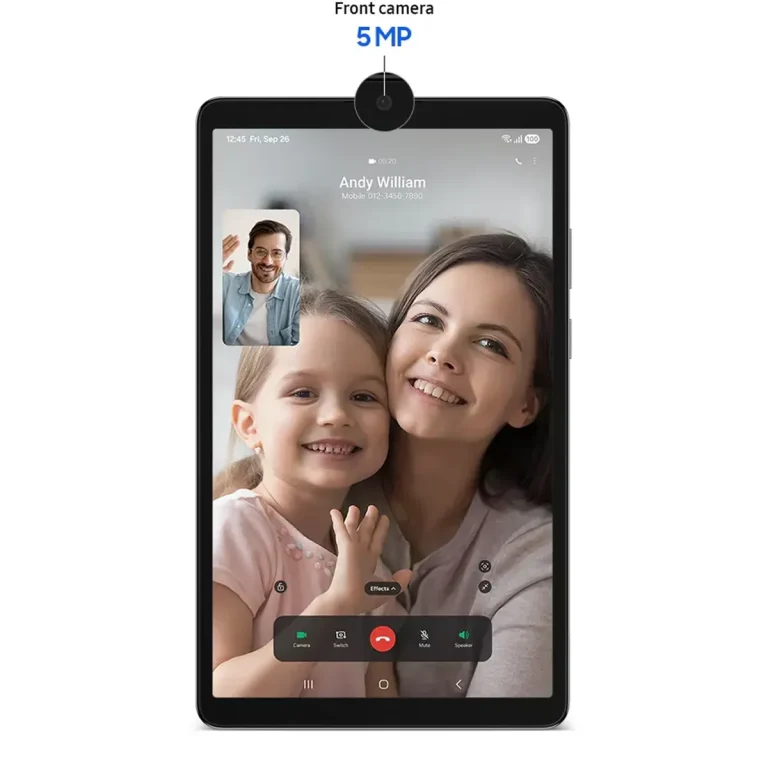 تبلت ۸.۷ اینچ سامسونگ مدل Galaxy Tab A۱۱ ۴G، ظرفیت ۶۴ گیگابایت و رم ۴ گیگابایت، قابلیت پشتیبانی از سیم کارت، رزولوشن دوربین ۸ مگاپیکسل