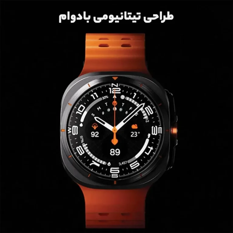 ساعت هوشمند سامسونگ مدل Galaxy Watch Ultra دارای قابلیت های کنترل موسیقی (Music Player)، قابلیت مکالمه از طریق بلوتوث، قابلیت تغییر طرح ساعت یا تم، صفحه همیشه روشن (Always-on Display)، پشتیبانی از دستیار صوتی بند سیلیکون