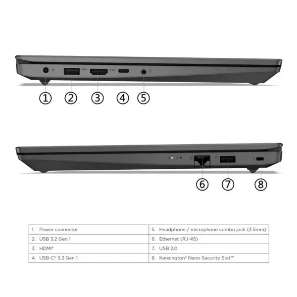 لپ تاپ 15.6 اینچی لنوو مدل V15 G4 IRU-i3 1315U-8GB DDR4 3200MHz-512GB SSD-TN - کاستوم شده - تصویر 8
