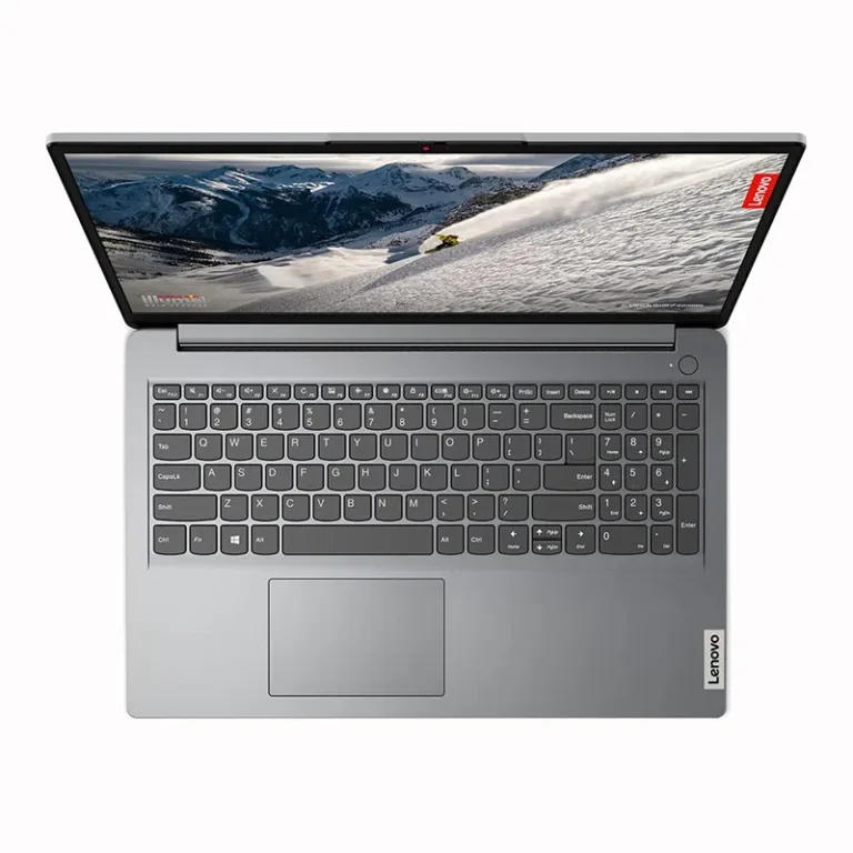 لپتاپ لنوو مدل IdeaPad ۱ ۱۵IJL۷ با پردازنده Celeron N۴۵۰۰، رم DDR۴ ۸GB با فرکانس ۲۹۳۳MHz، حافظه SSD با ظرفیت ۲۵۶GB، نمایشگر ۱۵.۶ اینچ TN با وضوح Full HD