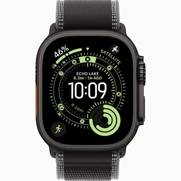 ساعت هوشمند 49 میلی متری اپل مدل Ultra 3 Black Titanium Case با بند Trail - Image 15