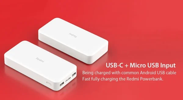 پاوربانک 18 وات شیائومی مدل Redmi ظرفیت 20000 میلی‌آمپرساعت - تصویر 15