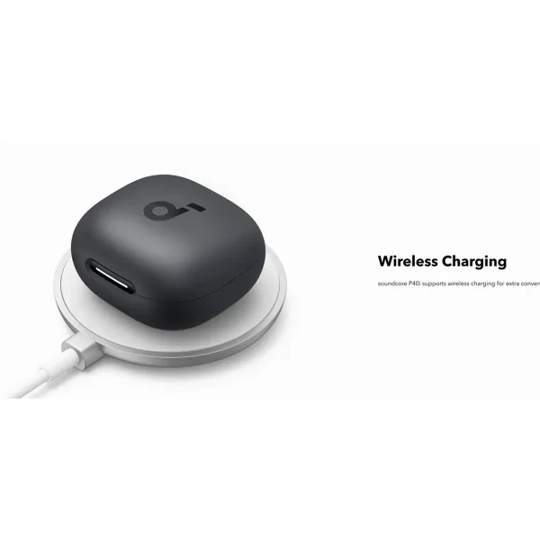 هدفون بلوتوثی انکر مدل Soundcore P40i با نویز کنسلینگ فعال (ANC)، نویز کنسلینگ (ENC)، درگاه شارژ USB Type-C، دارای 6 میکروفون داخلی با بهره‌گیری از هوش مصنوعی، پشتیبانی از فرمان لمسی، مقاوم در برابر آب - تصویر 6