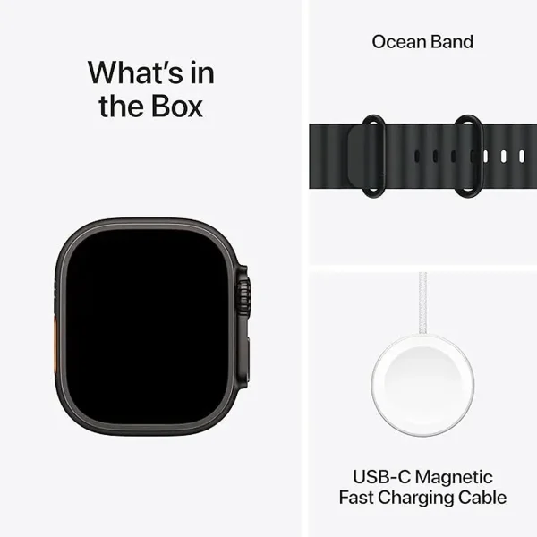 ساعت هوشمند اپل مدل Ultra 2 Black Titanium Case Ocean Band 49mm - تصویر 7