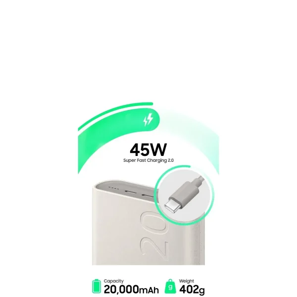 پاوربانک 45 وات سامسونگ مدل Battery Pack EB-P4520 ظرفیت 20000 میلی‌آمپر ساعت - تصویر 3