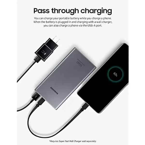 پاوربانک سامسونگ مدل 25W EB-P3300 ظرفیت 10000 میلی آمپر ساعت - تصویر 8