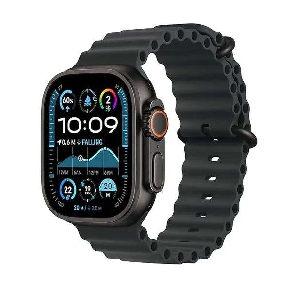 ساعت هوشمند اپل مدل Ultra 2 Black Titanium Case Ocean Band 49mm - تصویر 2