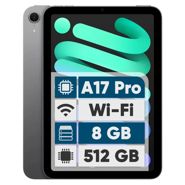 تبلت 8.3 اینچی اپل مدل iPad mini 7th Generation 2024 Wi-Fi ظرفیت 512 گیگابایت و رم 8 گیگابایت - تصویر 1