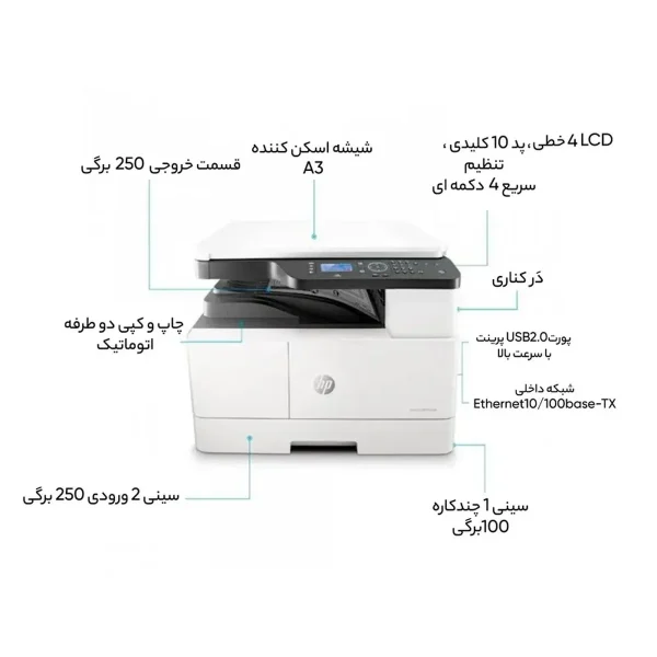 پرینتر چند کاره لیزری اچ‌ پی مدل LaserJet MFP M442dn - تصویر 9