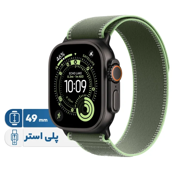 ساعت هوشمند 49 میلی متری اپل مدل Ultra 3 Black Titanium Case با بند Trail - Image 1