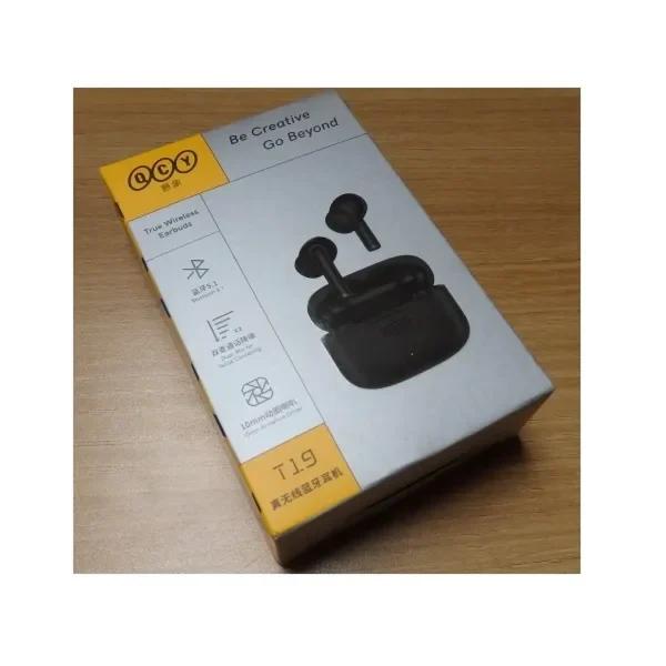 هدفون بلوتوثی کیو سی وای مدل T19 با نویز کنسلینگ میکروفون (ENC)، درگاه شارژ USB Type-C، دارای کنترل لمسی و نشانگر LED، مقاوم در برابر رطوبت و عرق - تصویر 4