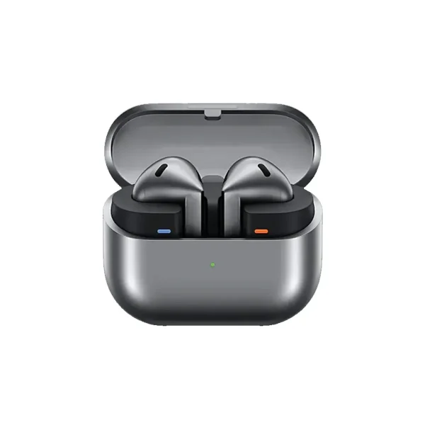 هدفون بلوتوثی سامسونگ مدل Galaxy Buds3 با نویز کنسلینگ فعال (ANC)، نویز کنسلینگ میکروفون (ENC)، درگاه شارژ USB Type-C، با قابلیت اتصال به چند دستگاه، دارای قابلیت صدای 360 درجه، Galaxy AI، میکروفون سه گانه، پشتیبانی از فرمان لمسی، ضد آب و گرد و غبار - تصویر 2