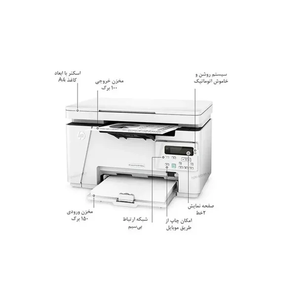 پرینتر چندکاره لیزری اچ پی مدل LaserJet Pro MFP M26nw - تصویر 7