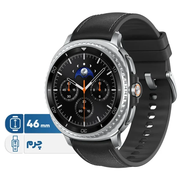 ساعت هوشمند 46 میلی‌متری سامسونگ مدل Galaxy Watch 8 Classic با بند چرمی - تصویر 1