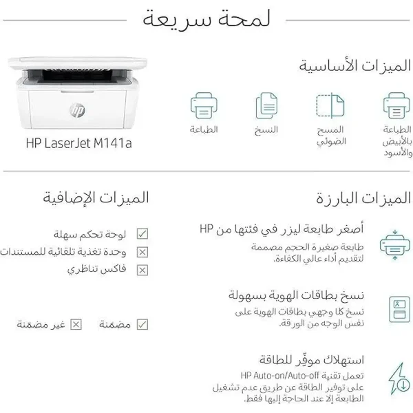 پرینتر چند کاره لیزری اچ‌پی مدل LaserJet MFP M141a - تصویر 3