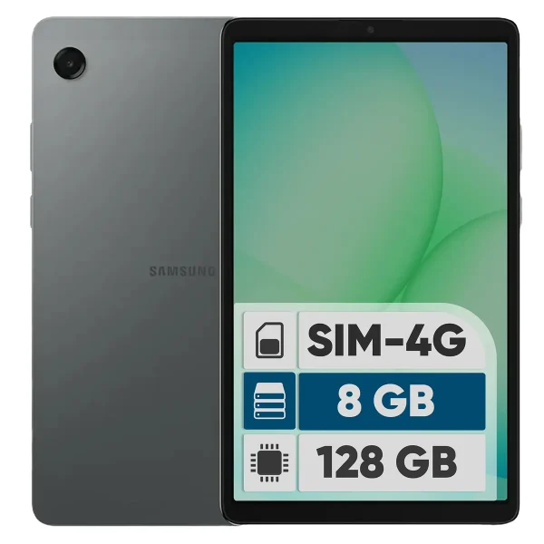 تبلت 8.7 اینچ سامسونگ مدل Galaxy Tab A11 4G، ظرفیت 128 گیگابایت و رم 8 گیگابایت، قابلیت پشتیبانی از سیم کارت، رزولوشن دوربین 8 مگاپیکسل - تصویر 1