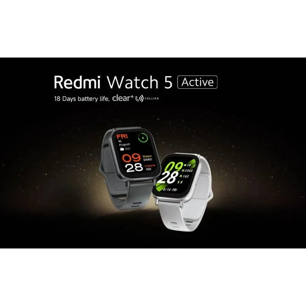 ساعت هوشمند شیائومی مدل Redmi Watch 5 Active دارای قابلیت های قابلیت مکالمه از طریق بلوتوث، قابلیت تغییر طرح ساعت یا تم بند پلاستیک - تصویر 8
