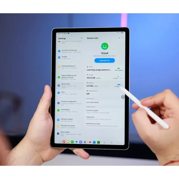 تبلت ۱۰.۹ اینچ سامسونگ مدل Galaxy Tab S10 FE Wi-Fi ظرفیت 256 گیگابایت و رم 12 گیگابایت - تصویر 5