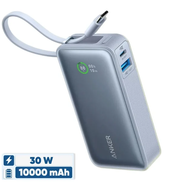 پاوربانک 30 وات انکر مدل A1259 ظرفیت 10000 میلی آمپر ساعت - تصویر 1