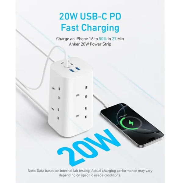 شارژر رومیزی 20 وات 12 پورت انکر مدل A9185 - تصویر 3