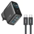 شارژر دیواری 100 وات سه پورت انکر مدل B121B به همراه کابل تبدیل USB-C