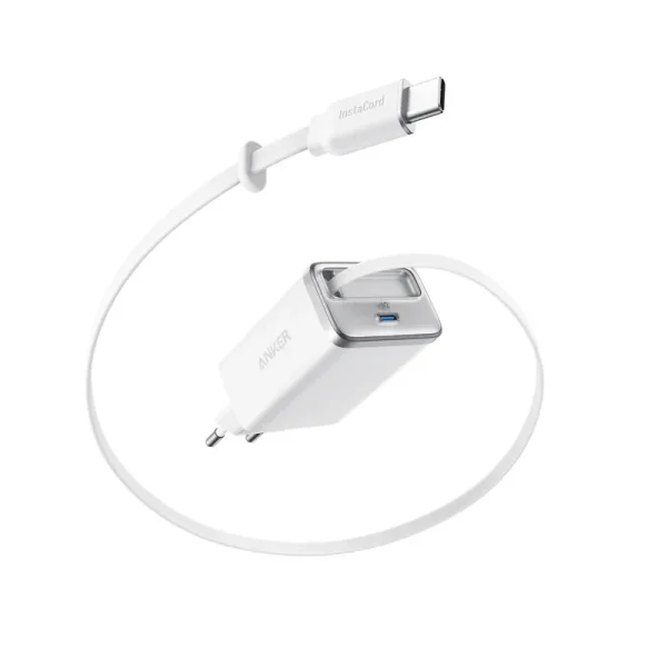 شارژر انکر بهمراه کابل متصل Anker Nano USB C Charger Block 35W Max 2-Port مدل A2658 - تصویر 3