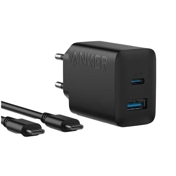شارژر دیواری انکر Anker USB-C 20W Charger 2 Port Block With USB-C to USB-C Cable مدل B2348 - تصویر 5