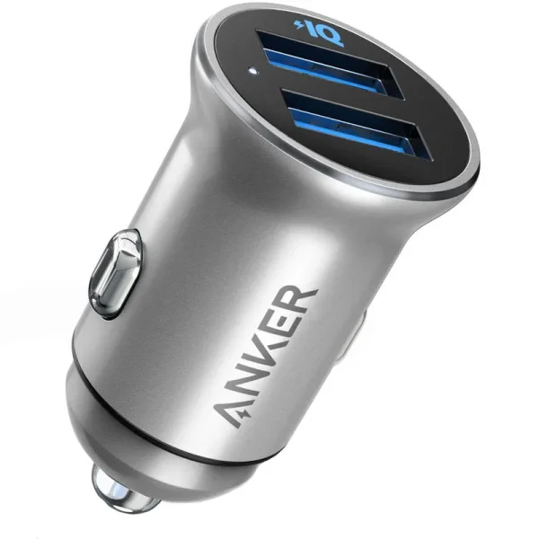 ANKER POWERDRIVE 2 ALLOY _7 شارژر فندکی انکر مدل A2727 Powerdrive2 Alloy - تصویر 1