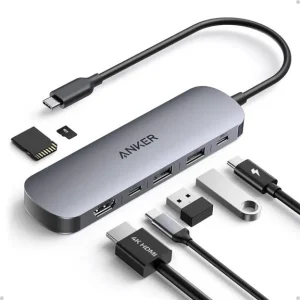 هاب انکر Anker USB C Hub 7-in-1 Multi-Port USB Adapter for Laptops مدل A83D2