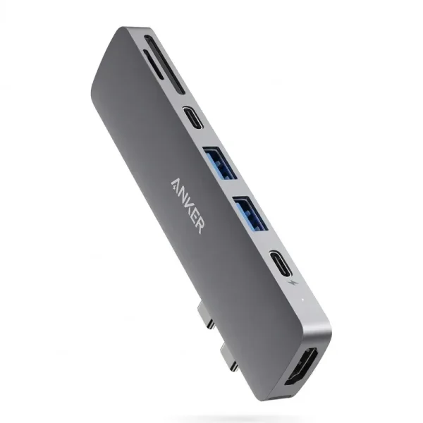 ANKER USB-C HUB 7-IN_5 هاب 7 پورت USB-C انکر مدل A8371 7-in-2 for MacBook - تصویر 1