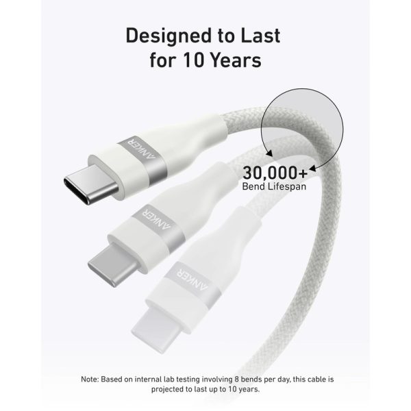 کابل تبدیل USB-C به USB-C انکر مدل A82E2 طول 0.9 متر با توان 240 وات - تصویر 6