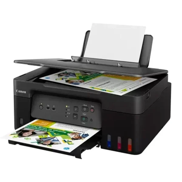 پرینتر جوهرافشان رنگی چندکاره کانن مدل PIXMA G2430، سایز چاپ A4 با قابلیت پرینت، اسکن و کپی، چاپ بدون حاشیه، رزولوشن 4800x1200 DPI، اتصال USB و سرعت چاپ 9 برگ در دقیقه سیاه‌وسفید و 5 برگ در دقیقه رنگی - تصویر 6