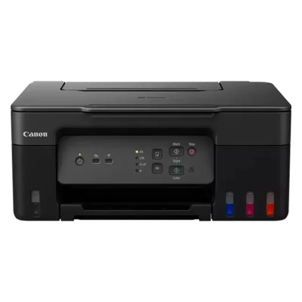 پرینتر جوهرافشان رنگی چندکاره کانن مدل PIXMA G2430، سایز چاپ A4 با قابلیت پرینت، اسکن و کپی، چاپ بدون حاشیه، رزولوشن 4800x1200 DPI، اتصال USB و سرعت چاپ 9 برگ در دقیقه سیاه‌وسفید و 5 برگ در دقیقه رنگی - تصویر 2