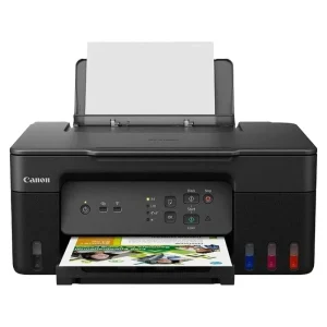 پرینتر جوهرافشان رنگی چندکاره کانن مدل PIXMA G2430، سایز چاپ A4 با قابلیت پرینت، اسکن و کپی، چاپ بدون حاشیه، رزولوشن 4800x1200 DPI، اتصال USB و سرعت چاپ 9 برگ در دقیقه سیاه‌وسفید و 5 برگ در دقیقه رنگی