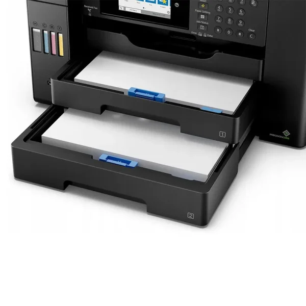 پرینتر جوهر افشان چندکاره رنگی اپسون مدل EcoTank L15150 با اتصال باسیم و بی‌سیم سایز چاپ A3+ با قابلیت چاپ دو رو - تصویر 2
