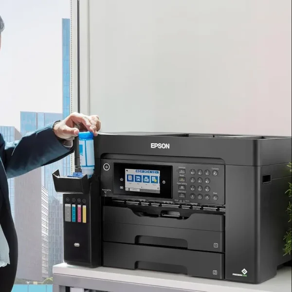 پرینتر جوهر افشان چندکاره رنگی اپسون مدل EcoTank L15150 با اتصال باسیم و بی‌سیم سایز چاپ A3+ با قابلیت چاپ دو رو - تصویر 8