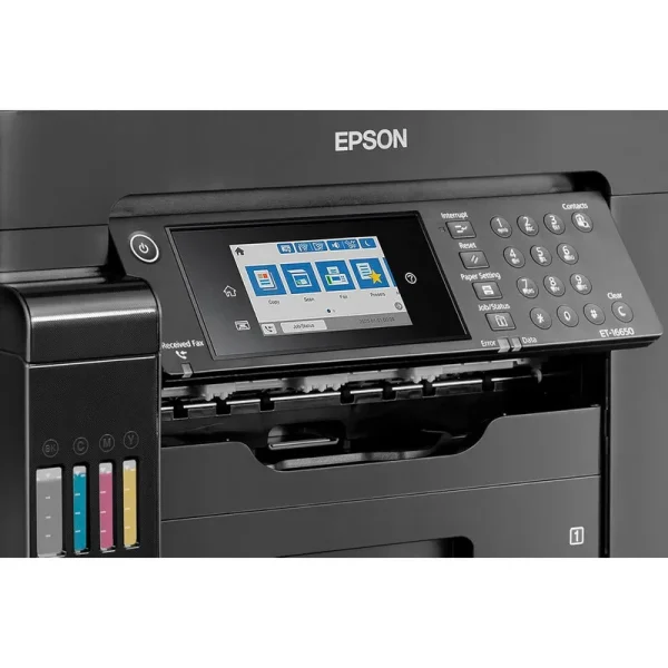 پرینتر جوهر افشان چندکاره رنگی اپسون مدل EcoTank L15150 با اتصال باسیم و بی‌سیم سایز چاپ A3+ با قابلیت چاپ دو رو - تصویر 5