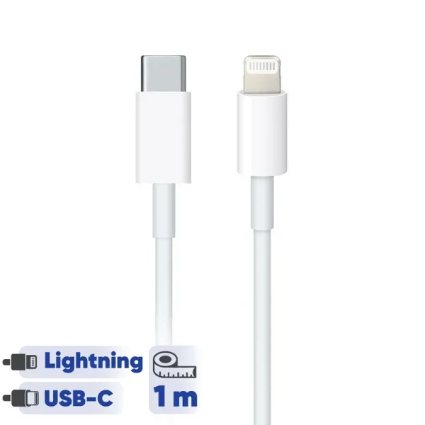 کابل تبدیل USB-C به لایتنینگ اپل طول 1 متر - تصویر 2
